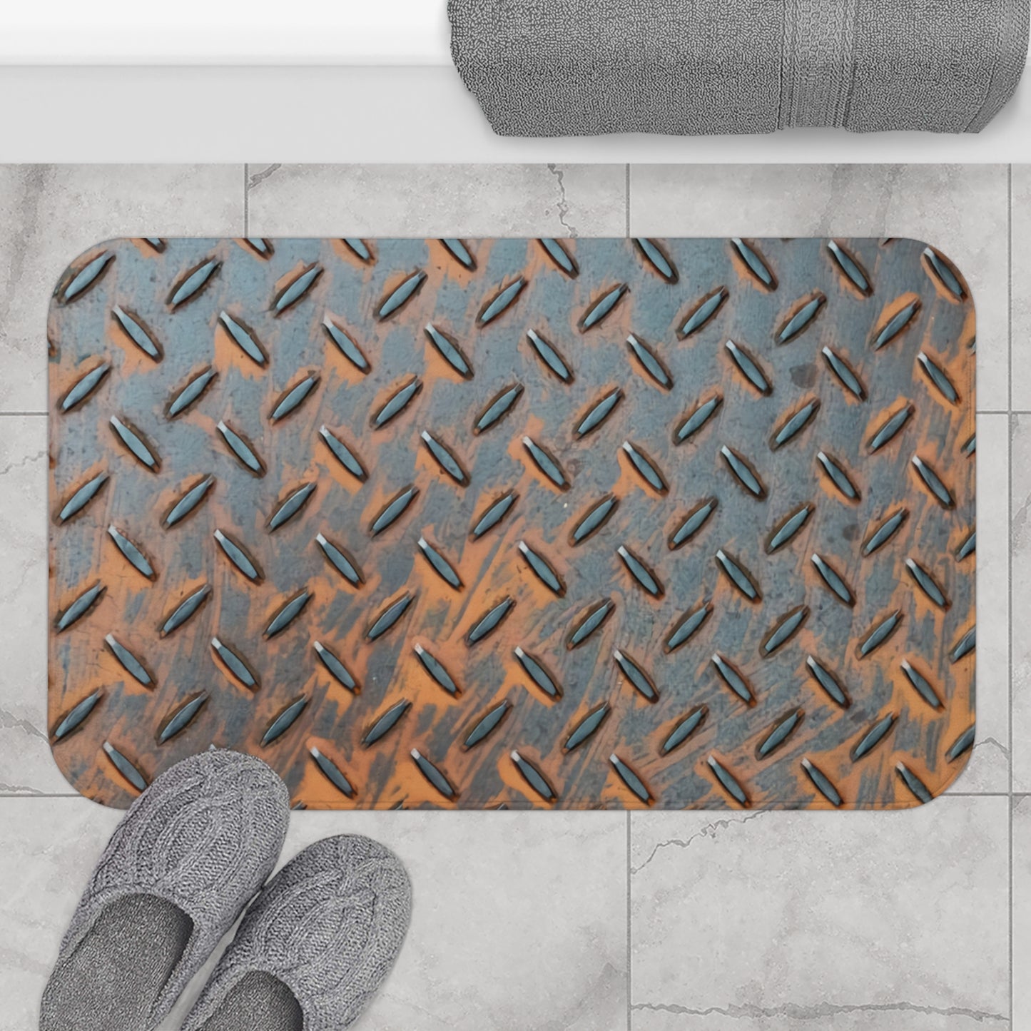 Checker plate Bath Mat