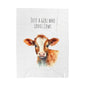 Velveteen Plush Blanket - Watercolor Baby Cow 'Just a Girl Who Loves Cows'