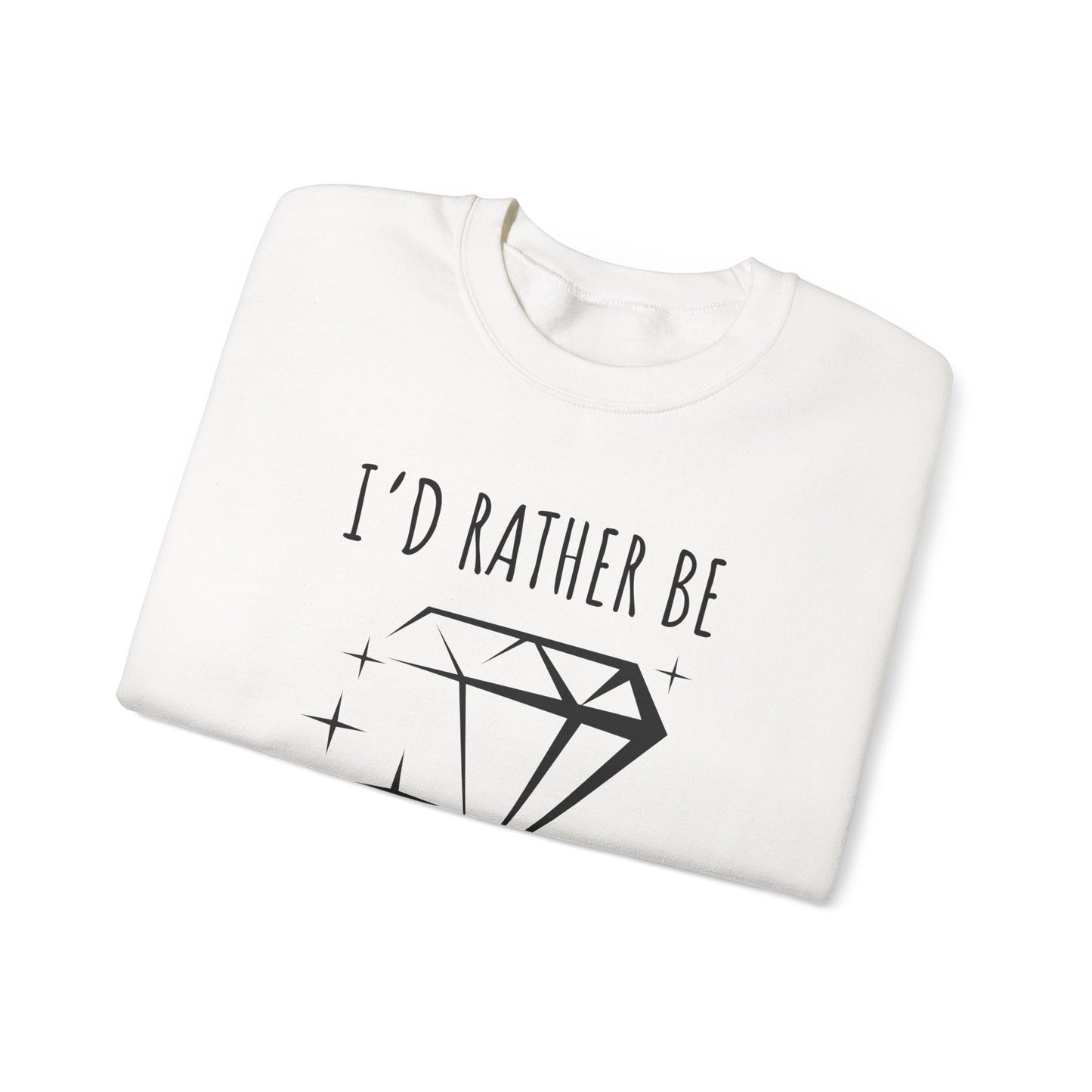 Diamond Art Lover Crewneck Sweatshirt, Crafting Sweatshirt, Art Hobby Gift, Crewneck Jumper, Crafty Pullover, Crafting Apparel