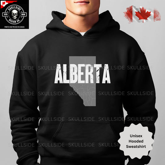 Alberta Unisex Hoodie - Cozy Heavy Blend Sweatshirt for Travel & Casual Wear