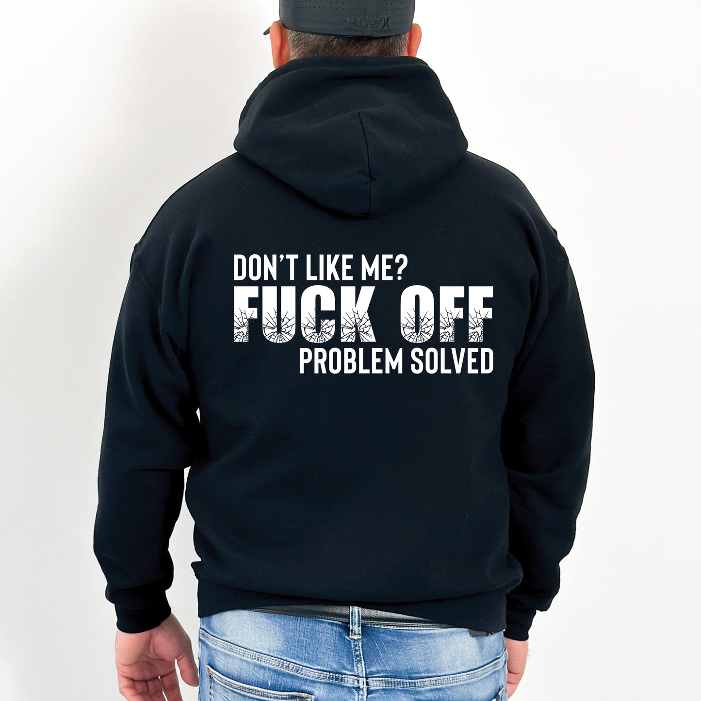 Funny Unisex Hoodie - "Don't Like Me? Fuck Off" - Casual Humor Sweatshirt for Everyday Wear